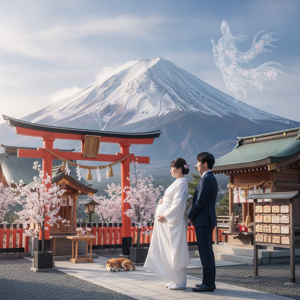 富士山信仰と安産祈願:戌の日に授かる木花開耶姫命の恵み 安産祈願 富士山 神社 戌の日